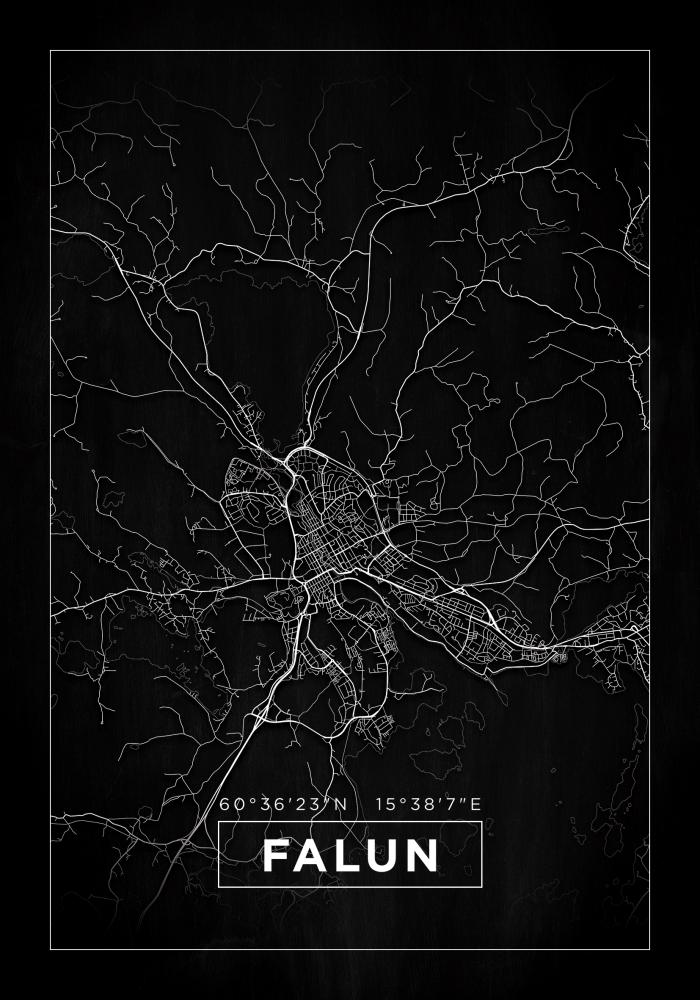 Mappa - Falun - Poster nero