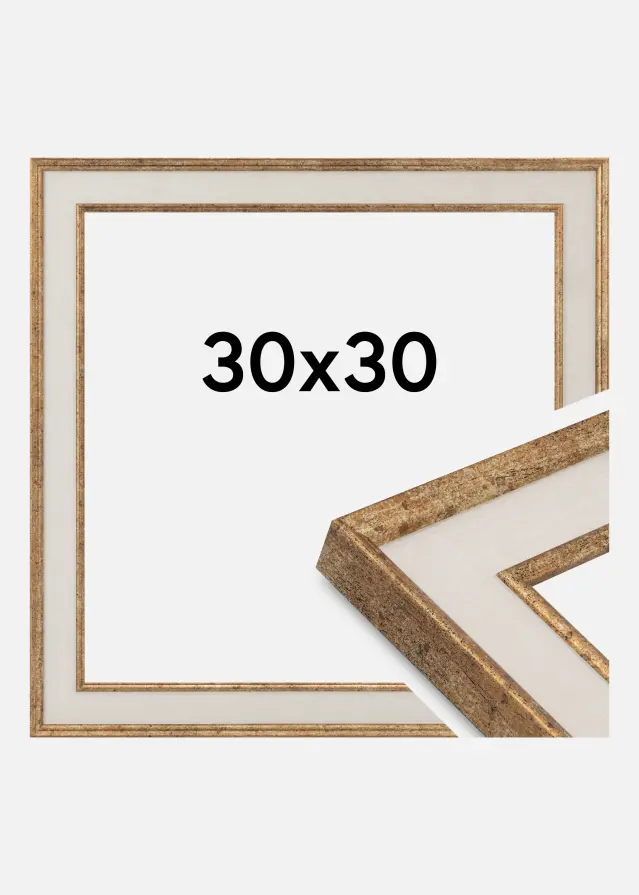 Cornice Dolly Vetro acrilico Oro 30x30 cm