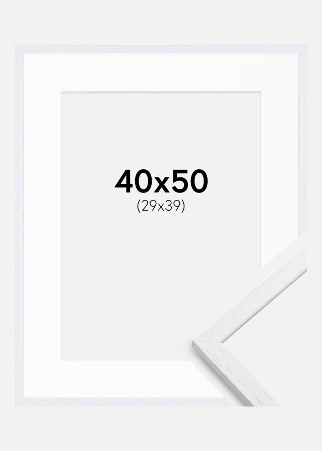 Cornice Edsbyn Warm White 40x50 cm - Passe-partout Bianco 30x40 cm