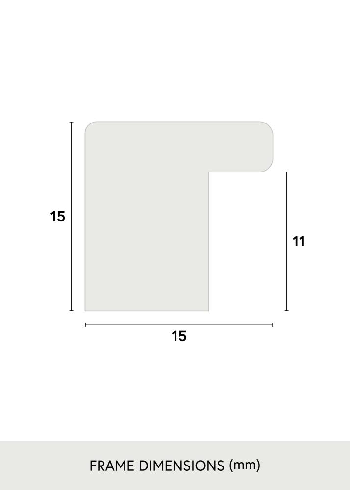 Cornice Vemdalen Vetro acrilico Quercia 14x24 cm