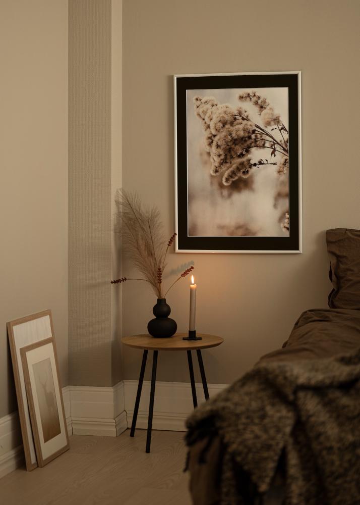 Cornice Victoria Bianco 13x18 cm - Passe-partout Nero 9x12 cm