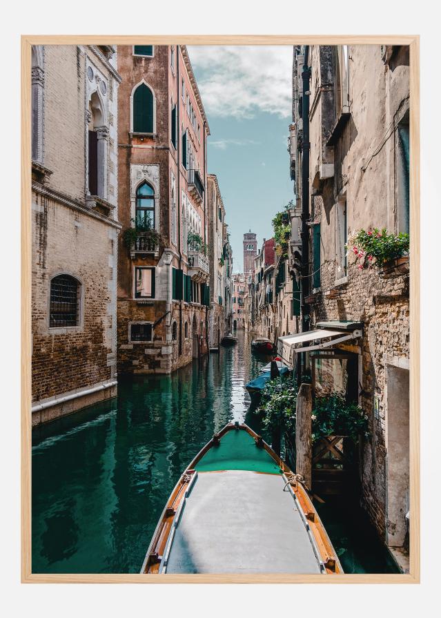 Barca sul fiume Poster