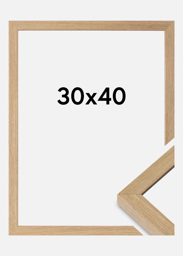 Cornice Hermes Vetro Acrilico Natural Oak 30x40 cm