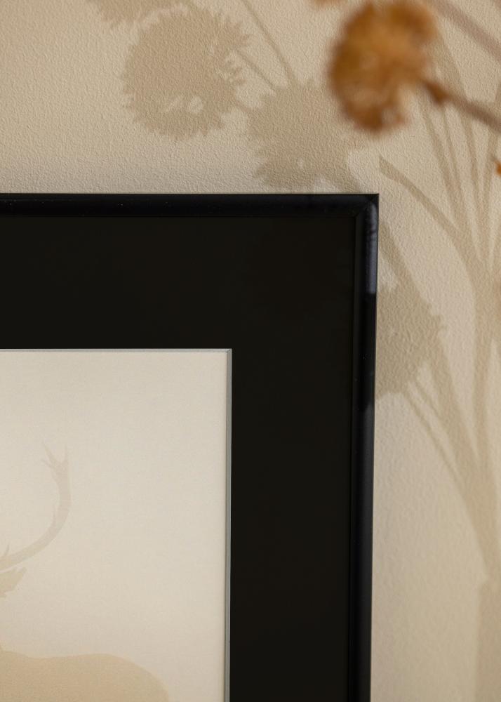 Cornice New Lifestyle Nero opaco 30x40 cm - Passe-partout Nero 18x27 cm