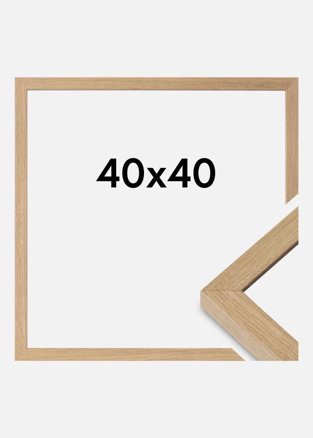 Cornice Hermes Vetro Acrilico Natural Oak 40x40 cm