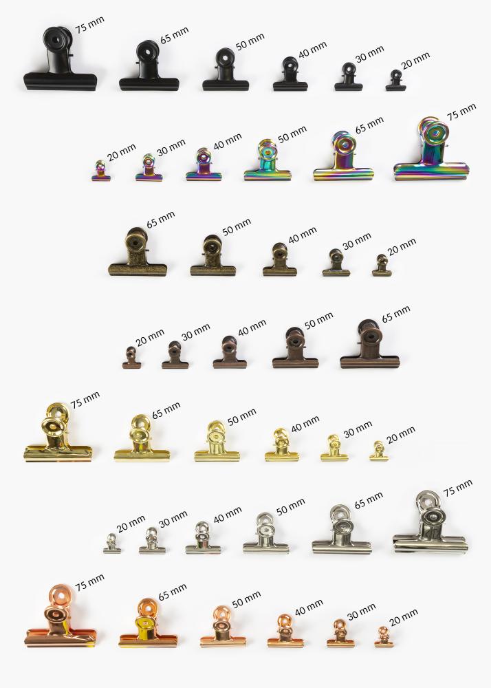 KAILA Poster Clip Rétro Brass 30 mm - 4-p