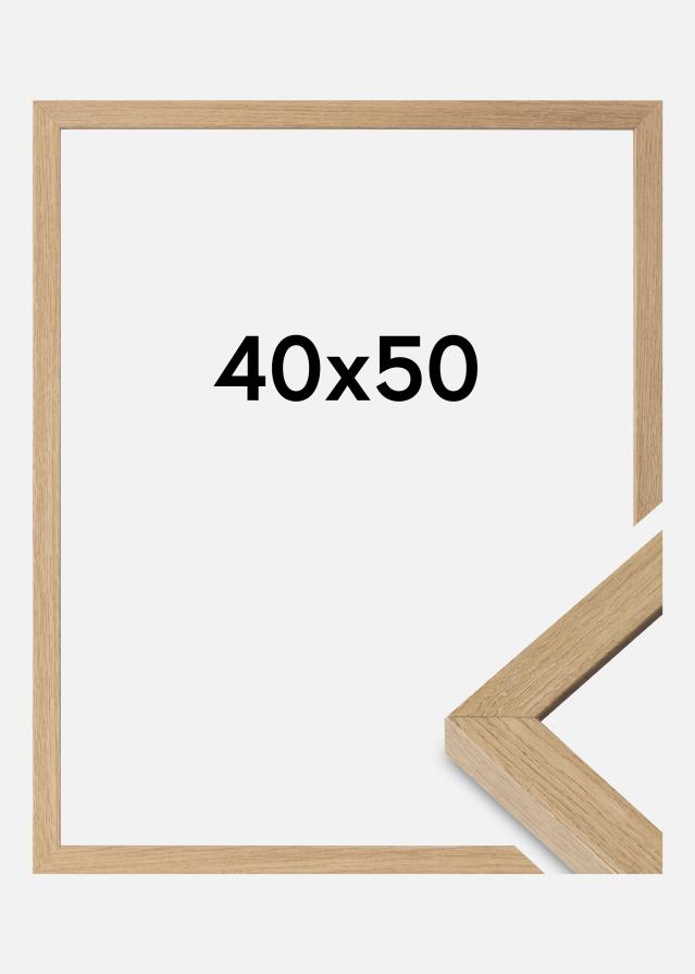 Cornice Hermes Vetro Acrilico Natural Oak 40x50 cm