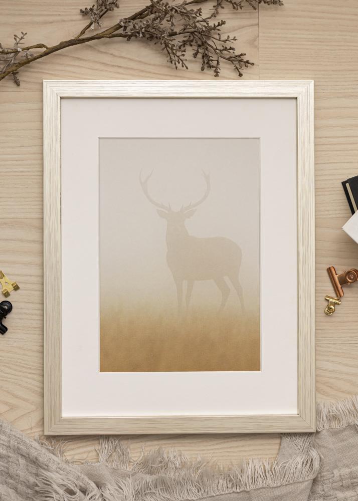 Cornice Silver Wood 20x20 cm