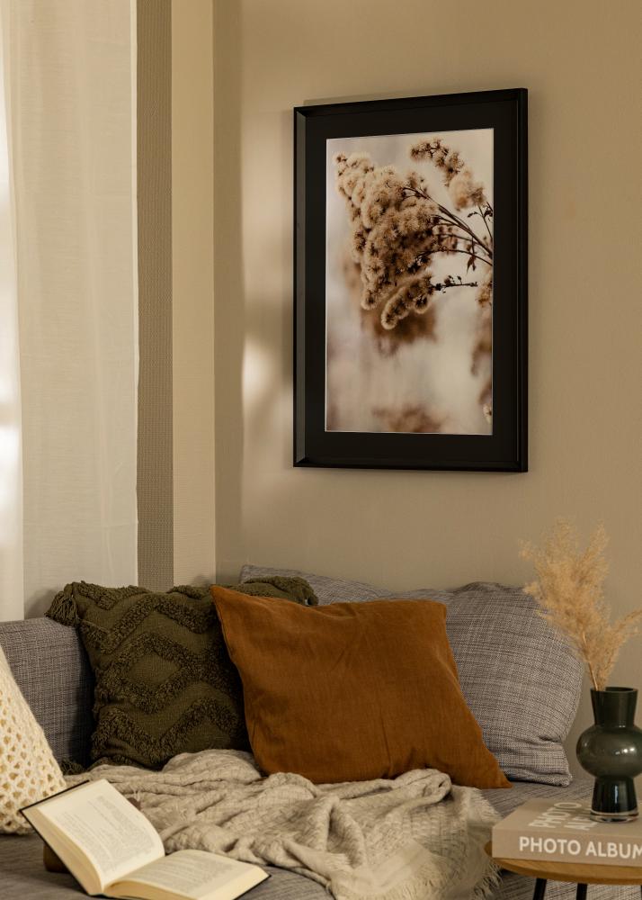 Cornice Globe Nero 50x60 cm - Passe-partout Nero 35x45 cm