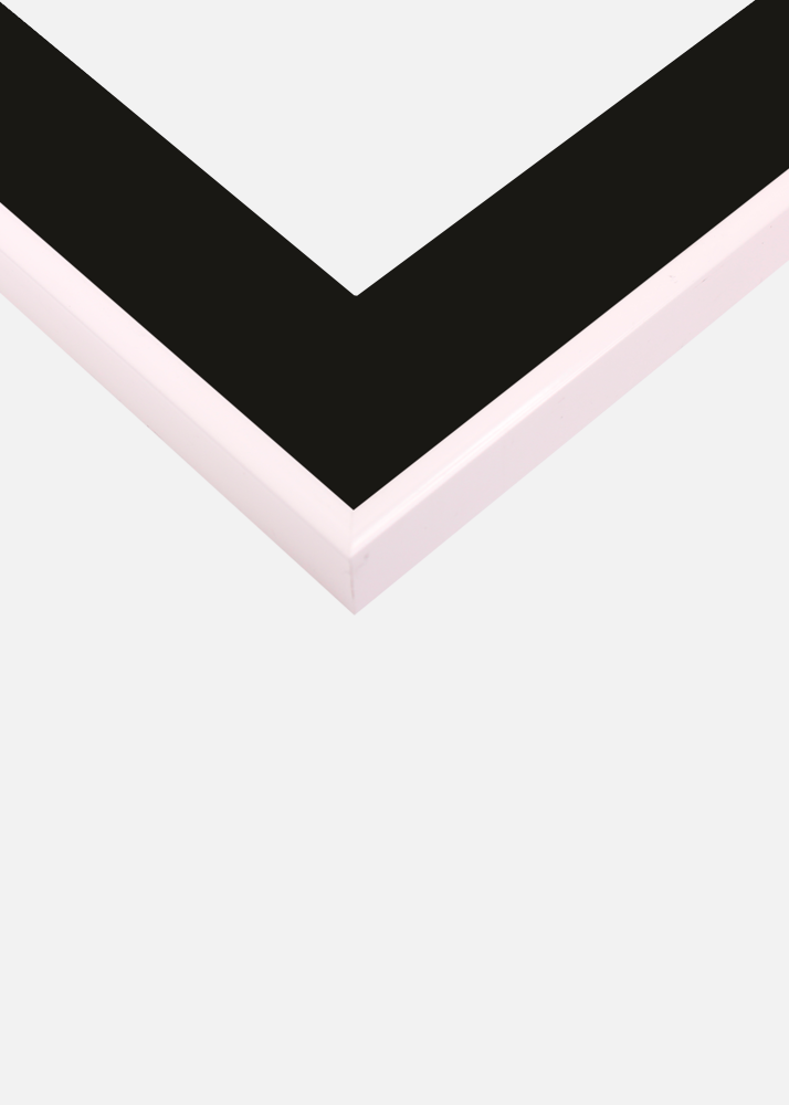 Cornice Visby Bianco 70x100 cm - Passe-partout Nero 24x36 inches