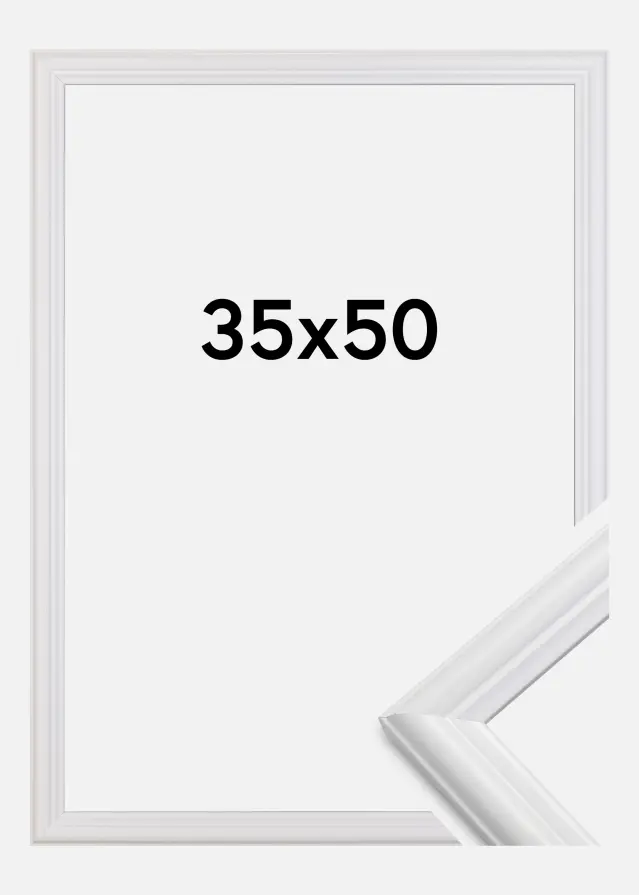Cornice Siljan Vetro acrilico Bianco 35x50 cm