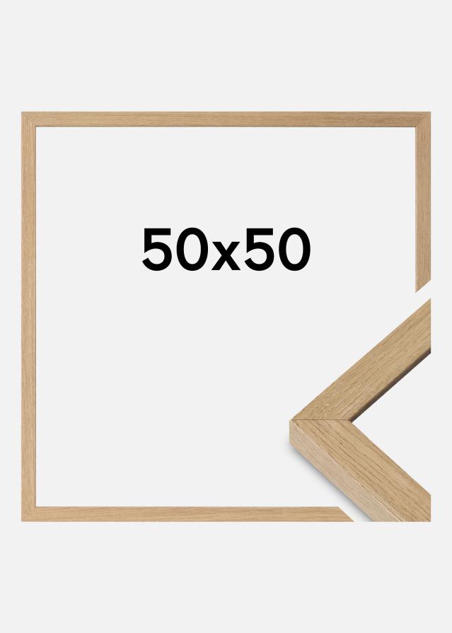 Cornice Hermes Vetro Acrilico Natural Oak 50x50 cm