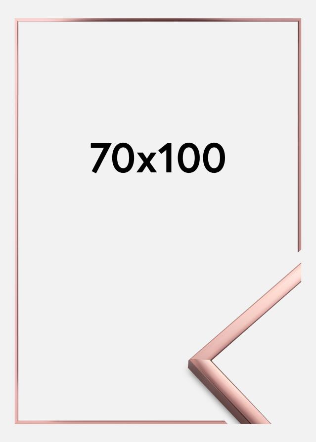 Cornice Poster Frame Aluminum Vetro acrilico Oro rosa 70x100 cm
