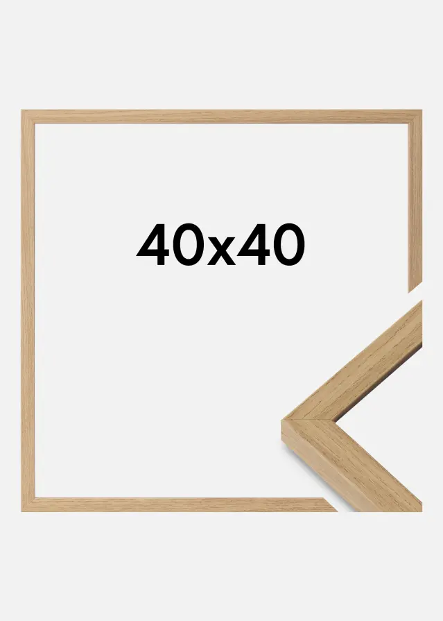 Cornice Ares Vetro Acrilico Natural Oak 40x40 cm