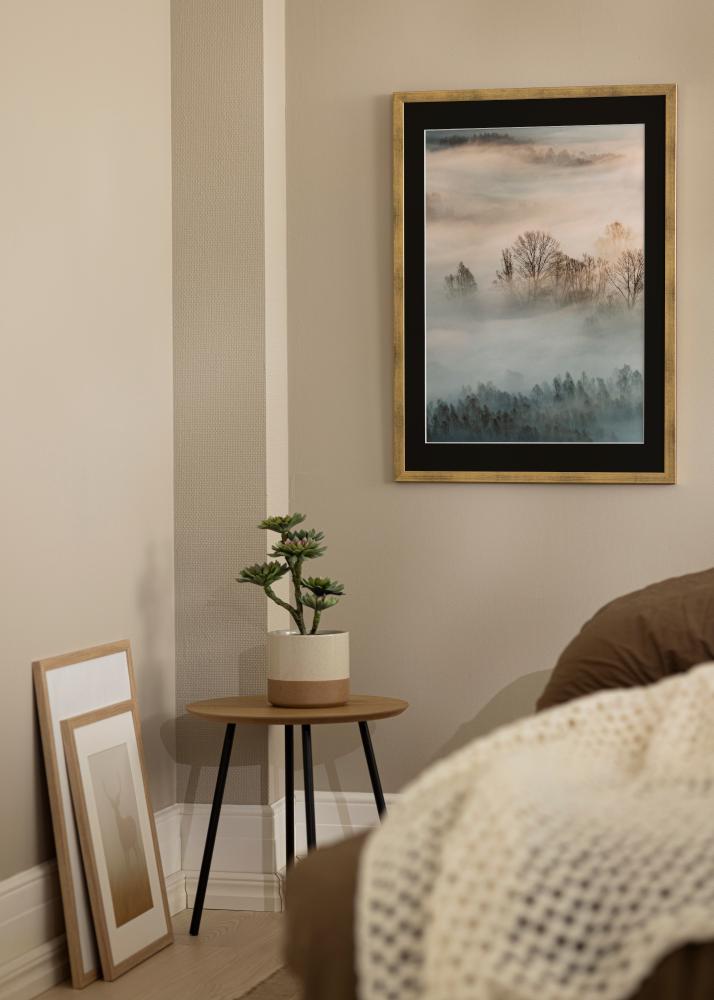 Cornice Stilren Oro 18x24 cm - Passe-partout Nero 13x18 cm