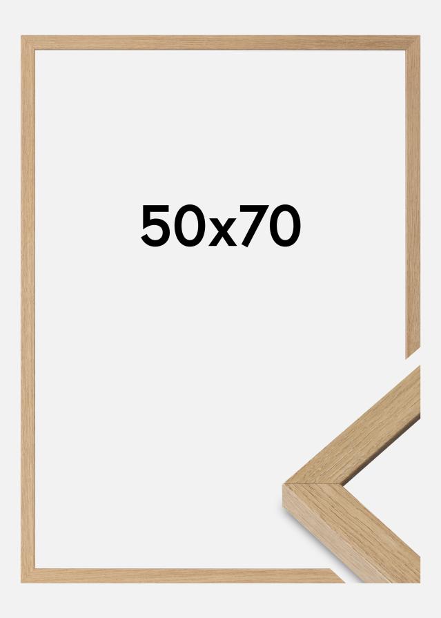 Cornice Hermes Vetro Acrilico Natural Oak 50x70 cm