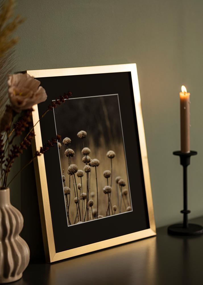 Cornice Selection Oro 70x100 cm - Passe-partout Nero 62x93 cm