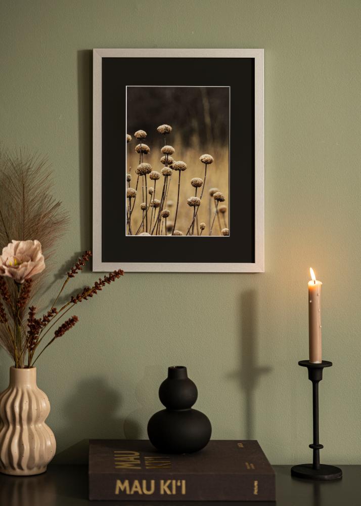 Cornice Selection Argento 13x18 cm - Passe-partout Nero 9x12 cm