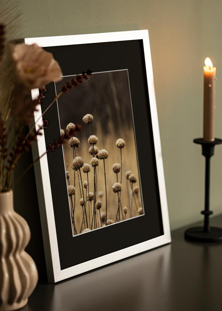 Cornice Selection Argento 13x18 cm - Passe-partout Nero 9x12 cm