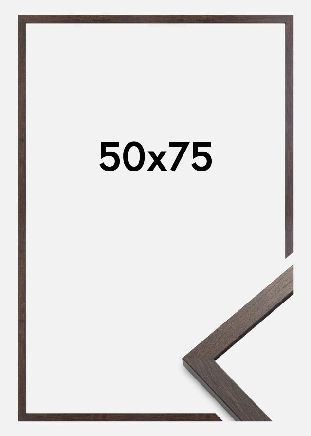 Cornice Trendy Vetro Acrilico Noce 50x75 cm