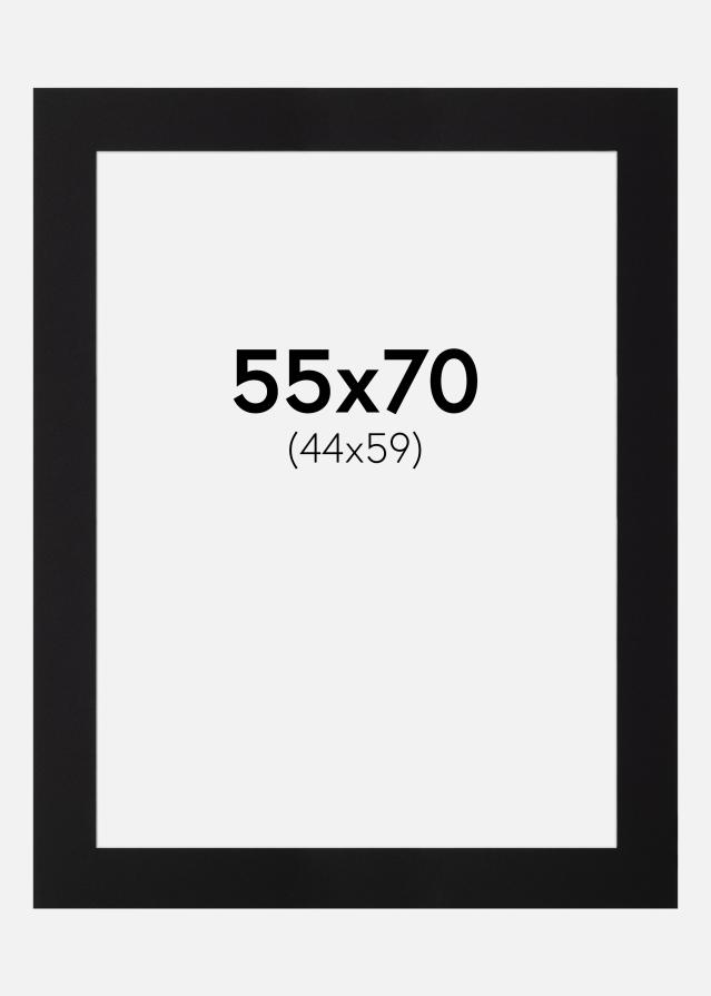 Passe-partout Canson Nero (Bordo interno bianco) 55x70 cm (44x59)