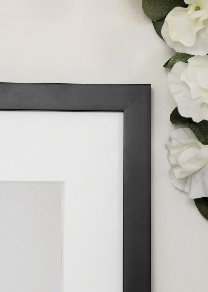 Cornice Jämtland Vetro acrilico Nero 9x80 cm