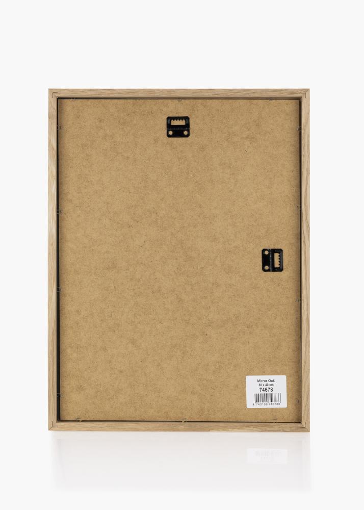 Specchio in rovere 32x42 cm