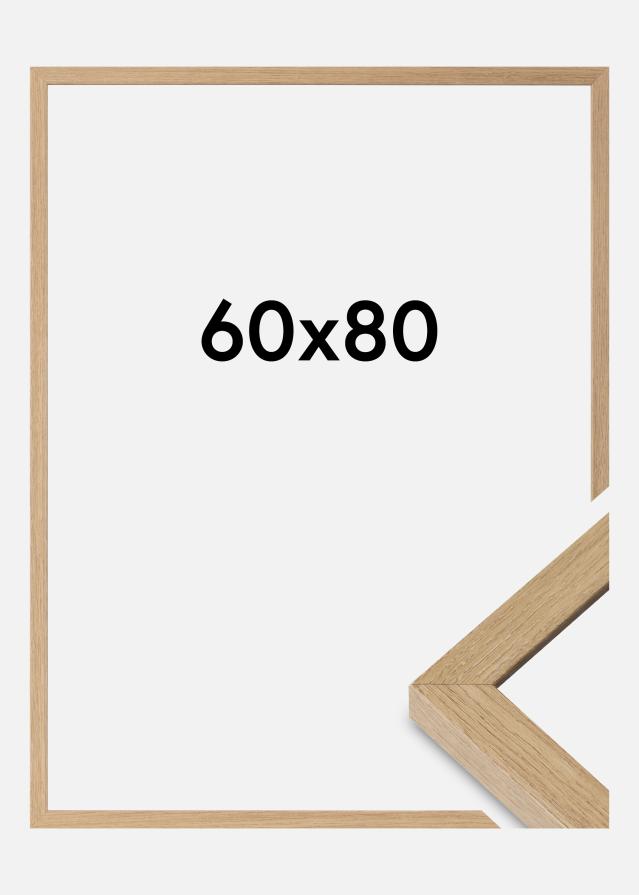 Cornice Hermes Vetro Acrilico Natural Oak 60x80 cm