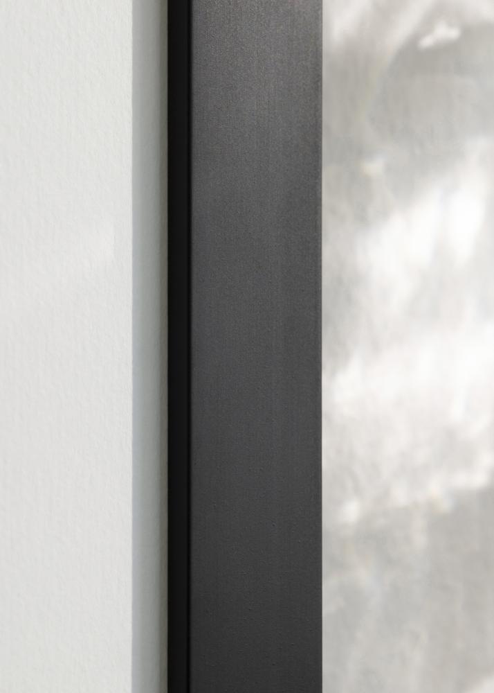 Cornice Jämtland Vetro acrilico Nero 9x80 cm