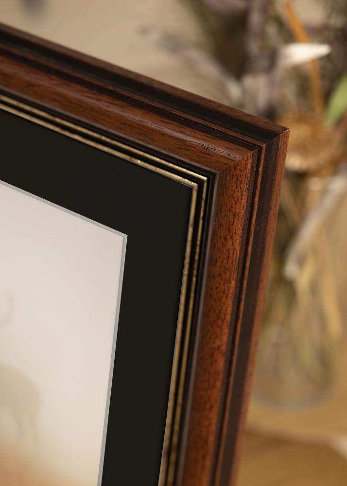 Cornice Old Rétro 30x40 cm - Passe-partout Nero 21x29,7 cm (A4)