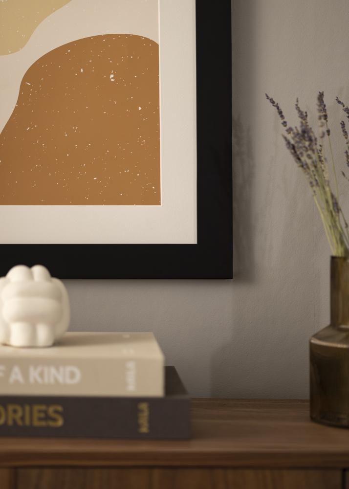 Cornice Härjedalen Vetro acrilico Nero 80x80 cm