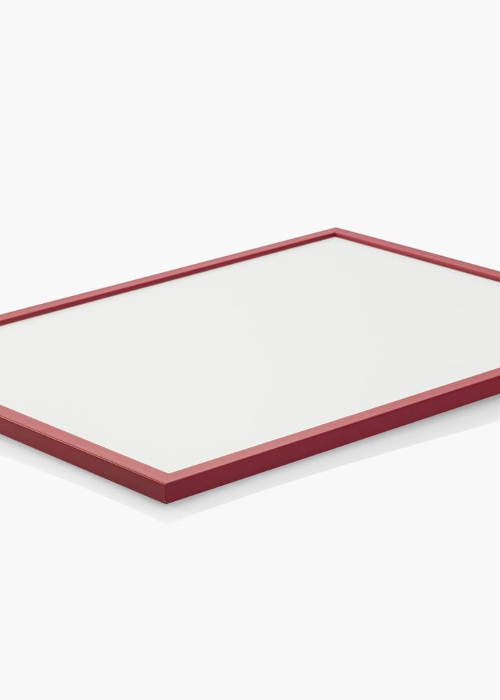 Cornice Edsbyn Rosso 40x40 cm - Passe-partout Nero 10x10 inches