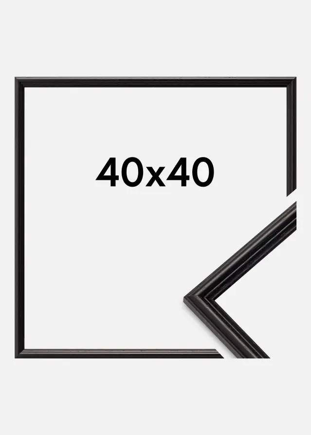 Cornice Horndal Vetro acrilico Nero 40x40 cm