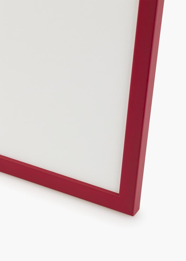 Cornice Edsbyn Rosso 40x40 cm - Passe-partout Nero 10x10 inches