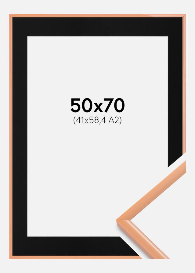 Cornice New Lifestyle Apricot 50x70 cm - Passe-partout Nero 42x59,4 cm (A2)