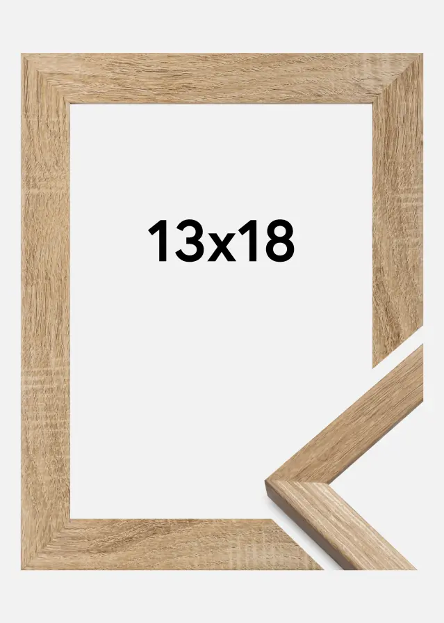 Cornice Fiorito Rovere chiaro 13x18 cm