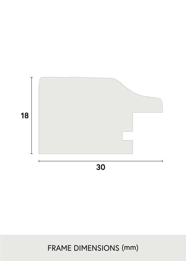 Cornice Leonie Nero - Dimensioni personalizzabili