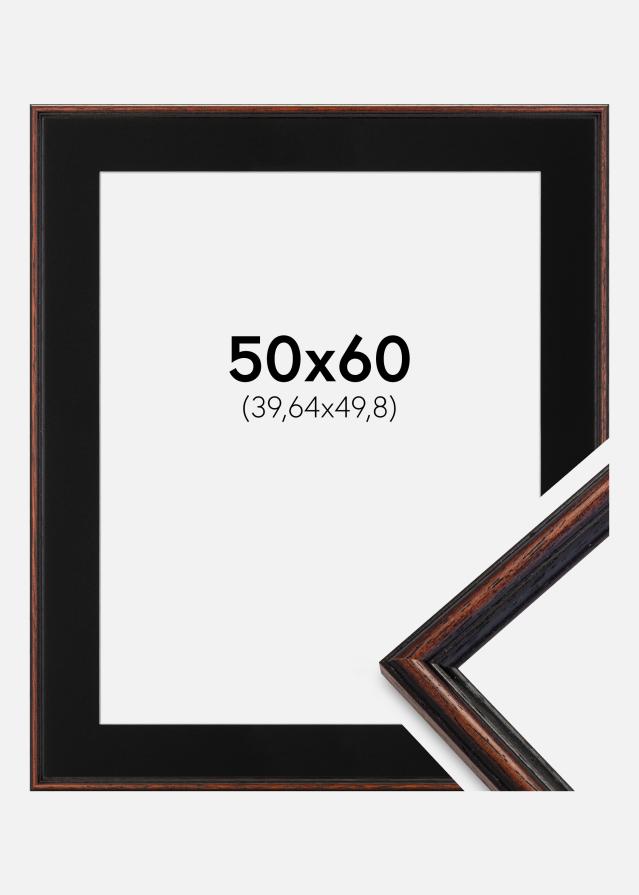 Cornice Horndal Noce 50x60 cm - Passe-partout Nero 16x20 inches