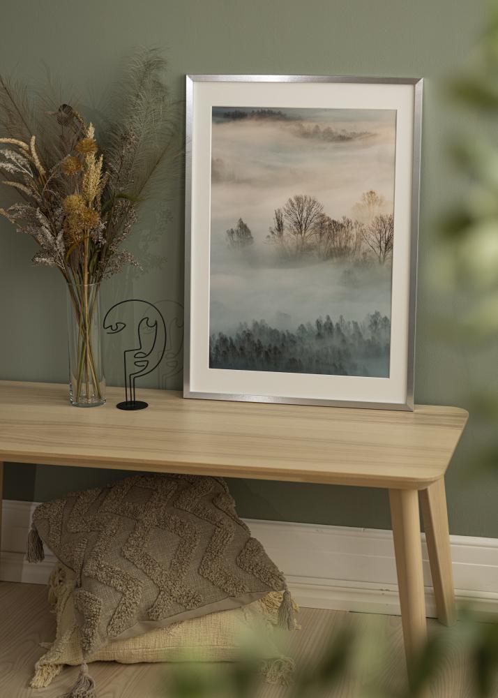 Cornice Trendy Vetro Acrilico Argento 70x90 cm