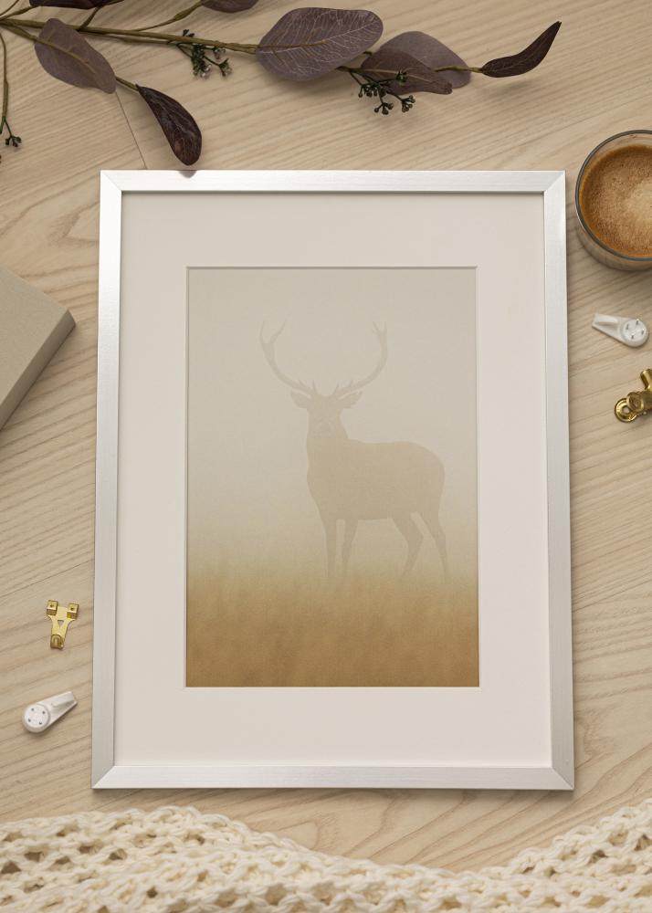 Cornice Trendy Vetro Acrilico Argento 70x90 cm