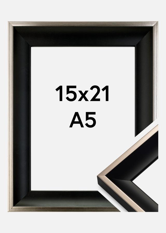 Cornice Öjaren Nero-argento 15x21 cm (A5)