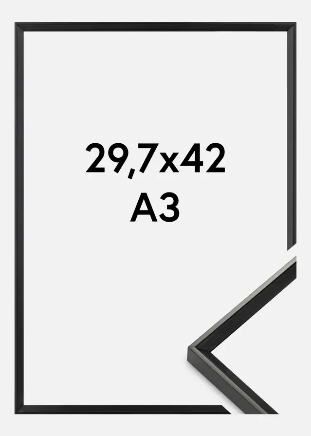Cornice Desire Vetro acrilico Nero 29,7x42 cm (A3)