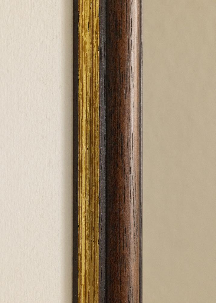 Cornice Siljan Marrone 55x55 cm - passe-partout Bianco 17x17 inches