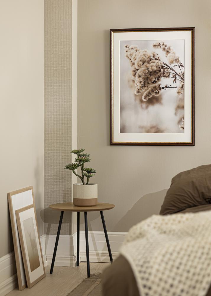 Cornice Siljan Marrone 55x55 cm - passe-partout Bianco 17x17 inches