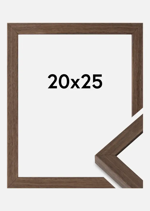 Cornice Hermes Vetro Acrilico Noce 20x25 cm