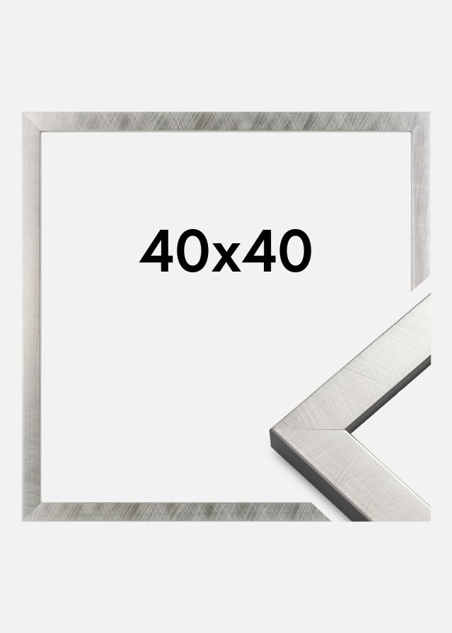 Cornice Uppsala Vetro acrilico Argento 40x40 cm