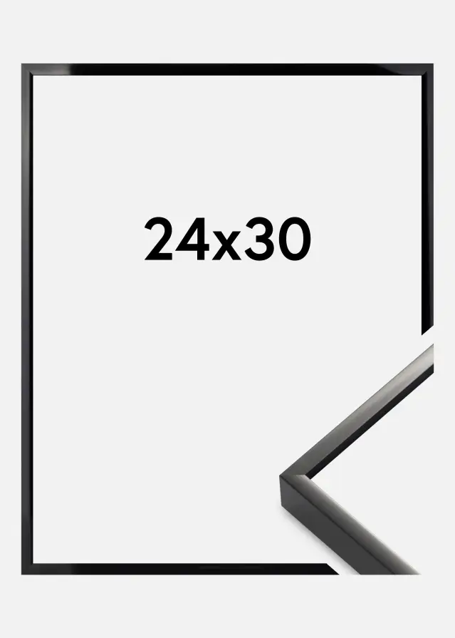 Cornice Nielsen Premium Alpha Finitura brillante Nero 24x30 cm