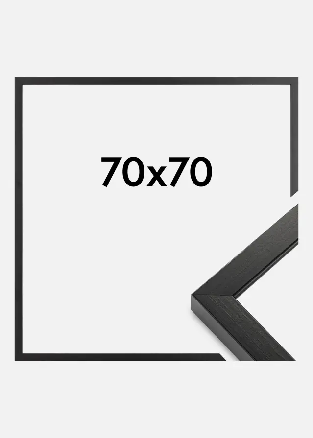 Cornice Amanda Scatola Nero 70x70 cm