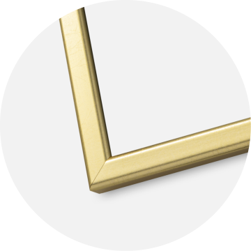 Cornice Slim Opaco Vetro antiriflesso Oro 13x13 cm