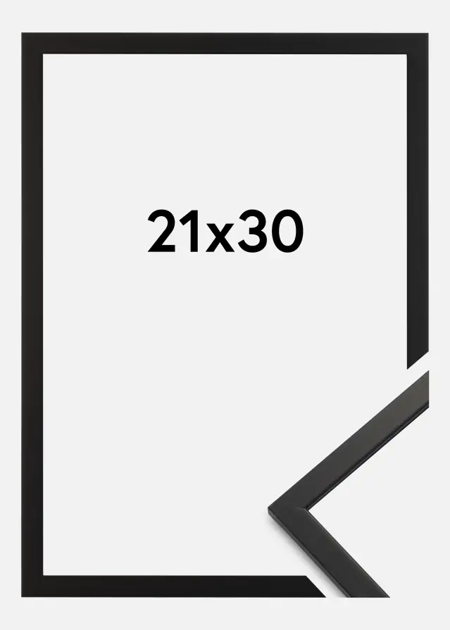 Cornice Edsbyn Vetro acrilico Nero 21x30 cm